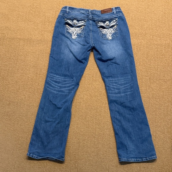 Janie EZ Classic Blue Straight Leg Women's Jeans - Picture 4 of 7